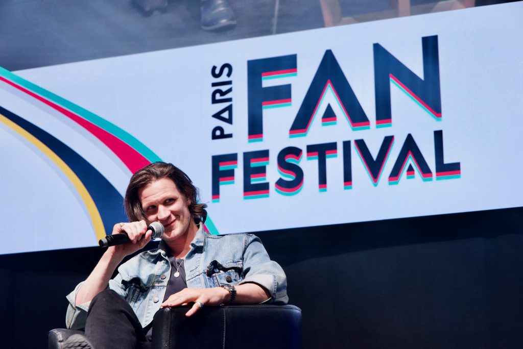 L'acteur sur la scène du Paris Fan festival