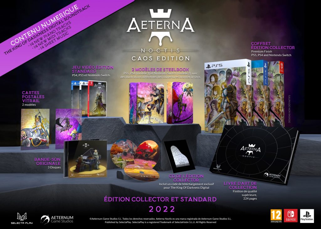 Aeterna Noctis édition collector et standard PS4, PS5, Switch Aeterna Games Studios