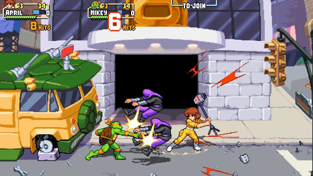 Teenage Mutant Ninja Turtles Shredder's Revenge Dotemu combat Tribute Games 