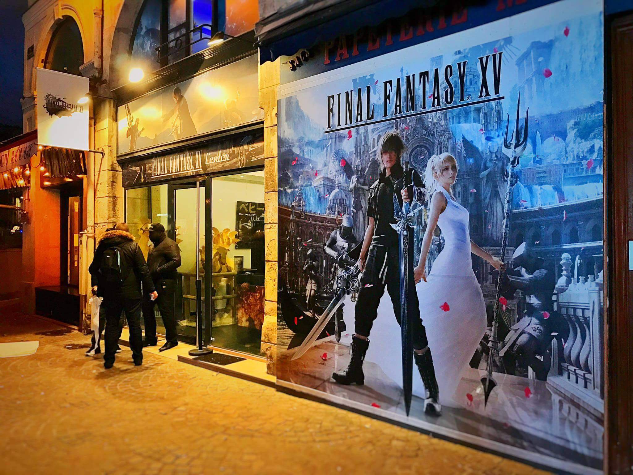 Entrée du Final Fantasy XV Center  éphémère