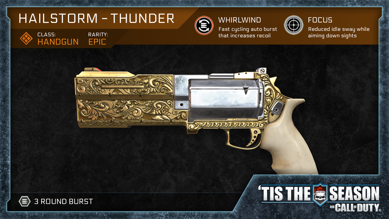 Hailstorm Thunder , Nouvelle arme sur Infinite Warfare.