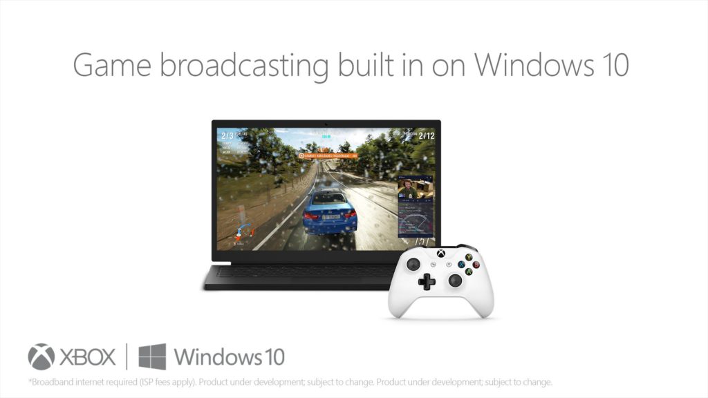 xbox broadcasting Windows 10