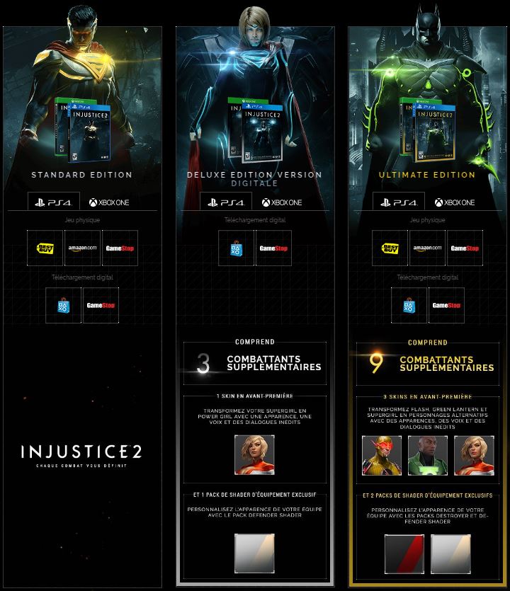 Injustice 2 editions