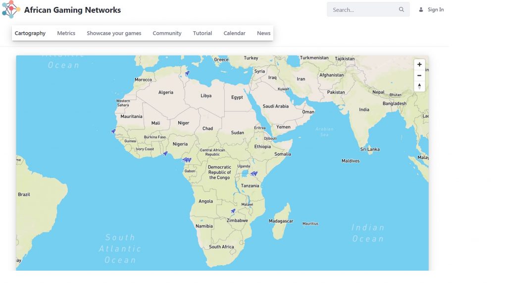 African Gaming Networks image de la map - image une