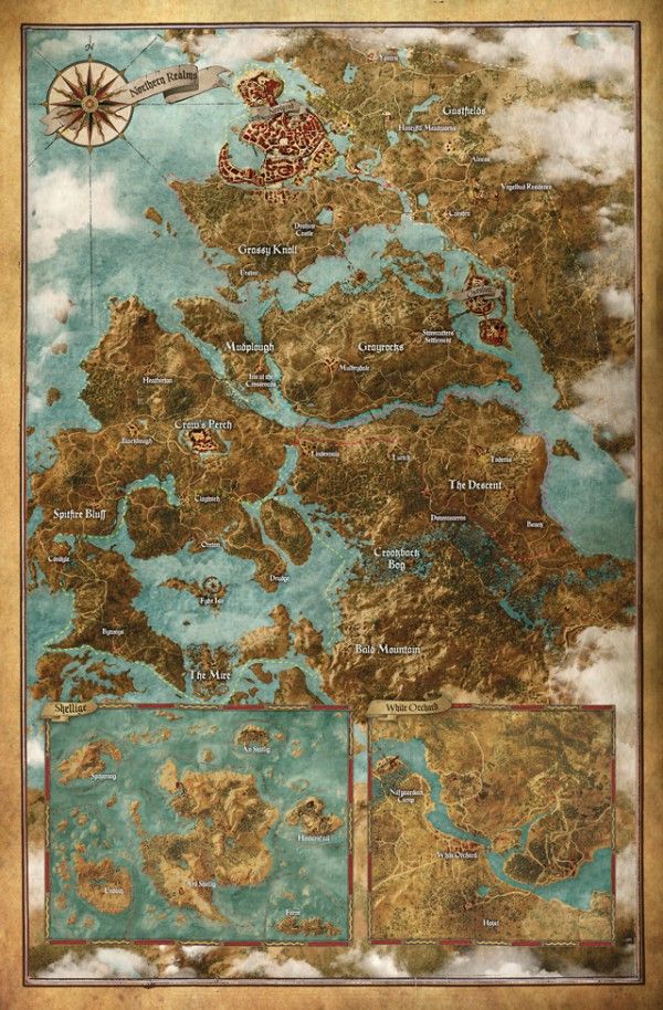 Carte du monde de The Witcher 3