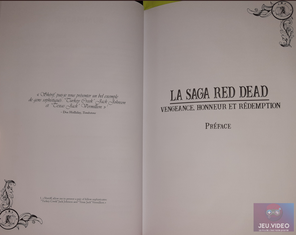 Présentation de la préface de La Saga Red Dead, Vengeance, honneur, rédemption