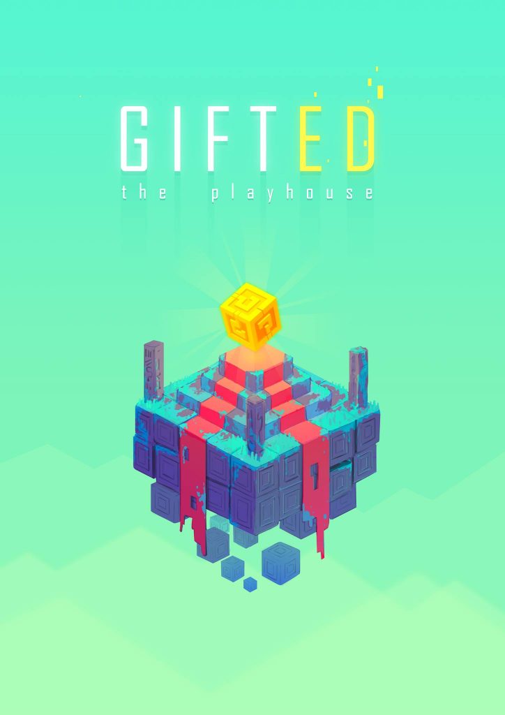 Affiche du jeu Gifted Playhouse : un trésor au sommet d'une pyramide