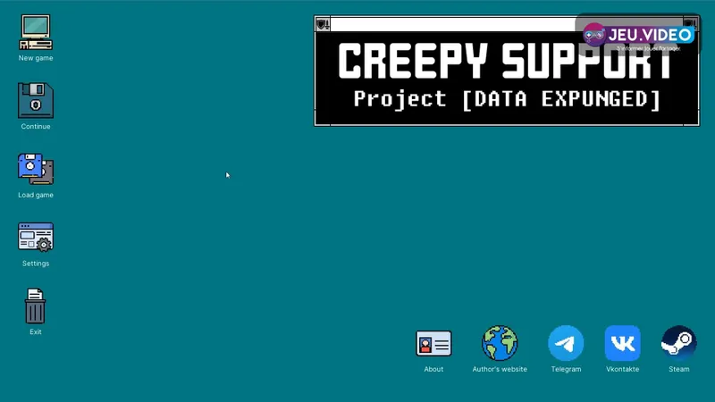 Capture officielle de Creepy Support montrant l’interface de discussion avec un client