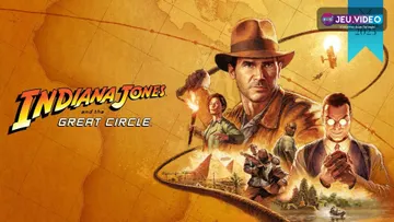 Indiana Jones Switch 2 key art officiel avec Indy, logo et personnages principaux