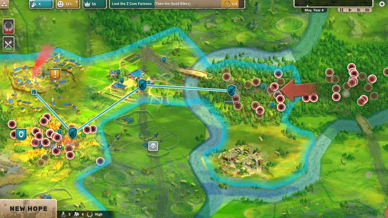 Captura oficial de After Inc: Revival que ilustra la exploración de un territorio tras el colapso de la sociedad