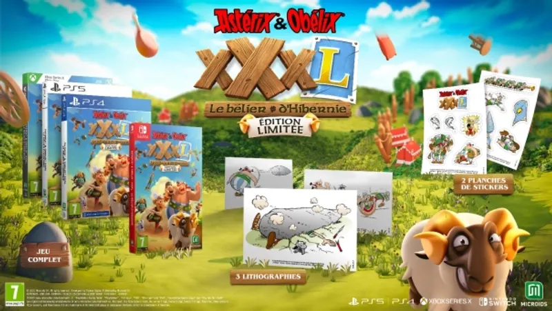 Astérix & Obélix XXXL - le Bélier d'Hibernie édition limitée Microids Osome Studio 13 octobre 2022