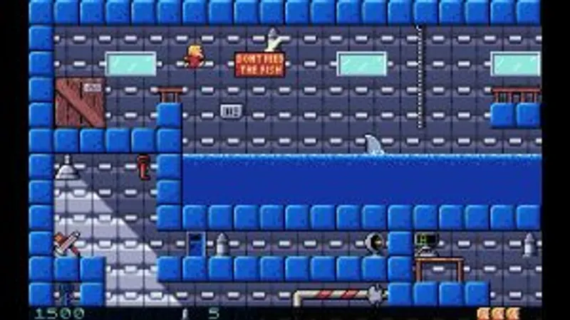 Retour nostalgique du jeu d'action/plateforme rétro
