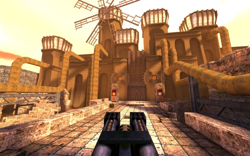 Capture officielle de Quake montrant le contexte de gameplay pour l'étape 1 du guide joueur