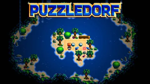 Puzzledorf roadmap Xbox 2026, key art pixel art coloré