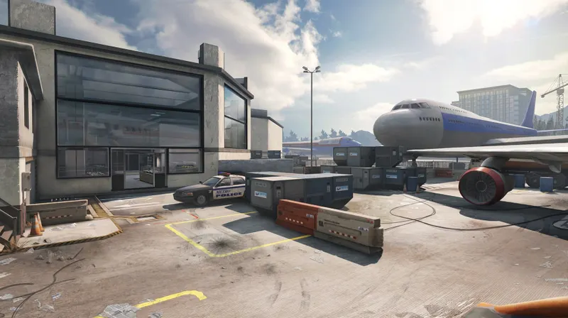 Mapa oficial Terminal de Call of Duty Mobile en un aeropuerto