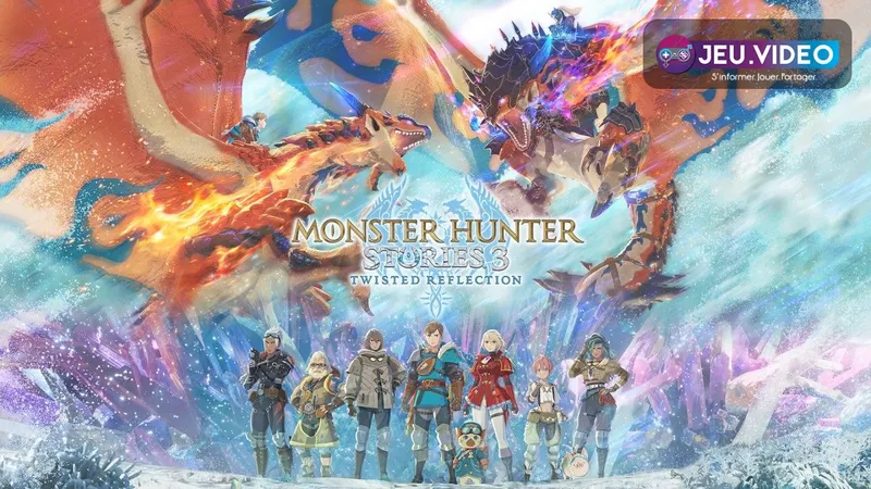 Key art officiel de Monster Hunter Stories 3 : Twisted Reflection sur Switch 2