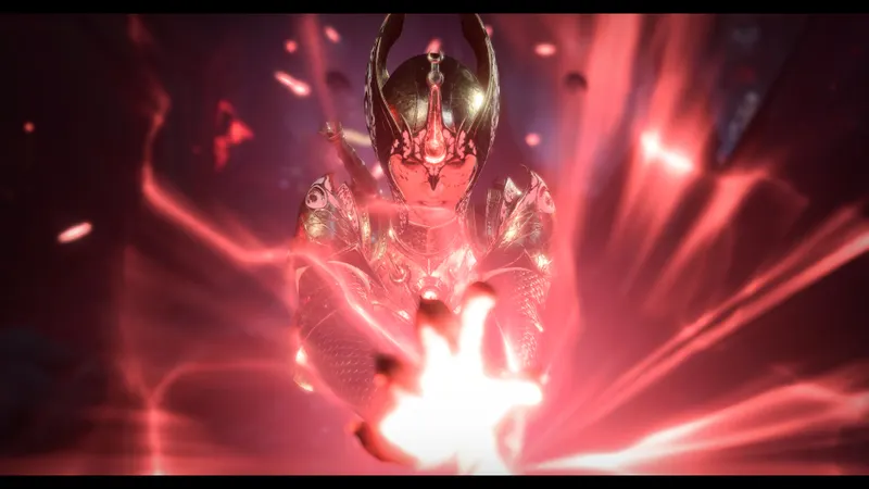 Sort rouge lancé dans Baldur’s Gate 3 montrant l’importance du Charisme et du placement avant une attaque