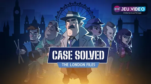 Official Case Solved The London Files artwork showing its cosy noir London investigation setting