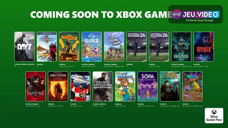 Xbox Game Pass avril 2026 met en avant Hades II, Oblivion Remastered et Call of Duty