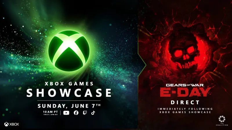 Xbox Games Showcase 2026 et Gears of War: E-Day, visuel officiel du double rendez-vous
