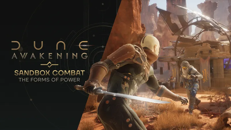 Dune Awakening combat avec armes et affrontement dans le sable