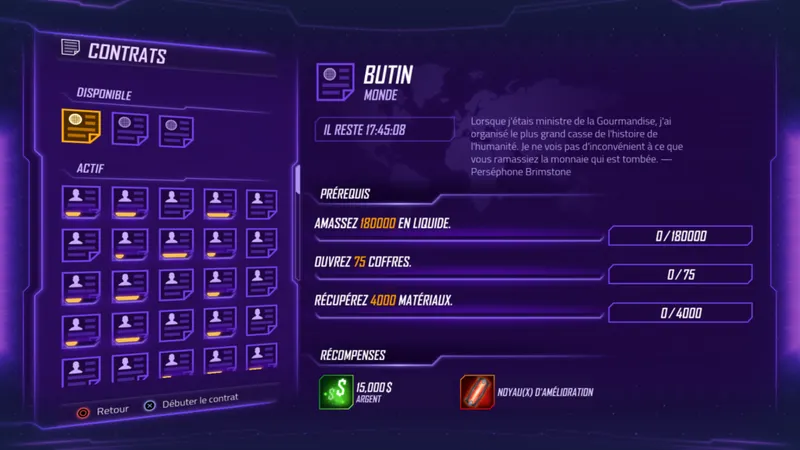 contrat niveau Agents of Mayhem