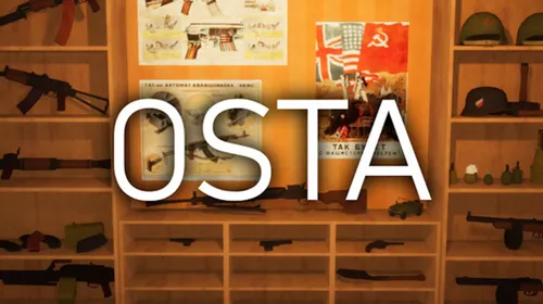 Official Osta banner for the militaria collecting simulation game.