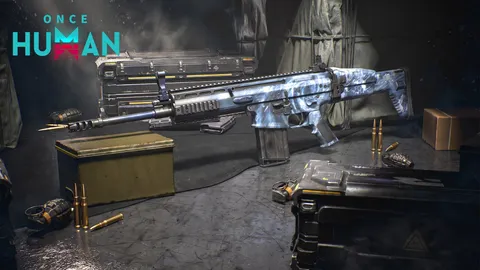 Once Human : visuel accompagnant l’annonce de la nouvelle arme et de l’armure Frost