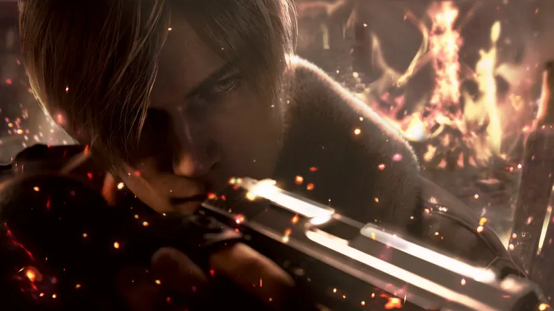 Ashley et Leon dans Resident Evil 4 Remake, section d’escorte à sécuriser pour éviter une perte de temps en rang S+