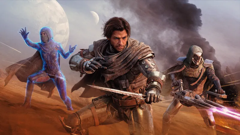 Dune Awakening met en avant une escouade de joueurs face au désert et aux risques