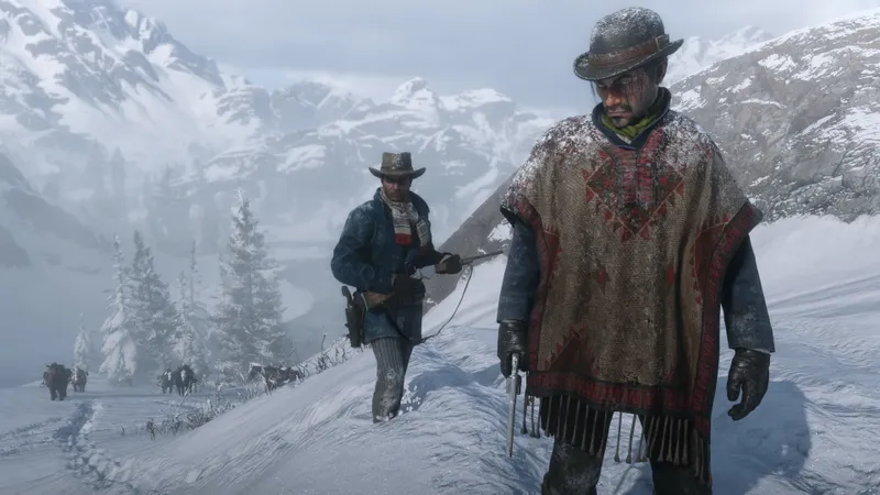 Arthur Morgan et les membres du camp autour des tentes de Red Dead Redemption 2, étape pour déposer des ressources et consulter le registre