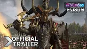 Artwork officiel de Total War Warhammer 3 montrant des armées fantastiques avant un guide débutant économie et composition d’armée