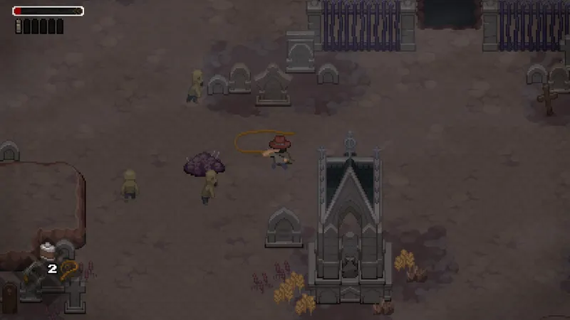Interface et progression action-RPG dans Tombwater