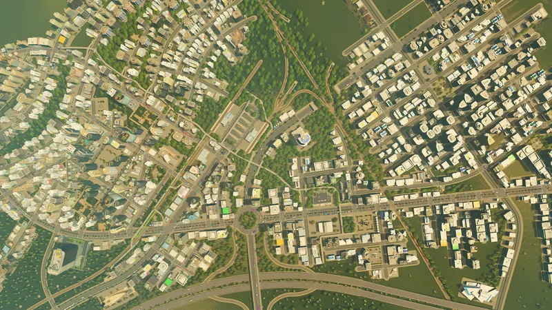 Cities: Skylines, general gameplay screenshot from the Steam gallery