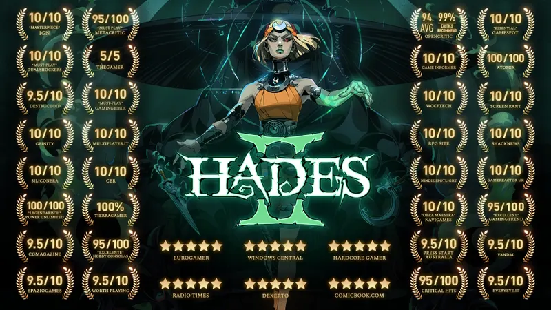 Hades II date de sortie : illustration officielle du roguelike sur PS5 et Xbox