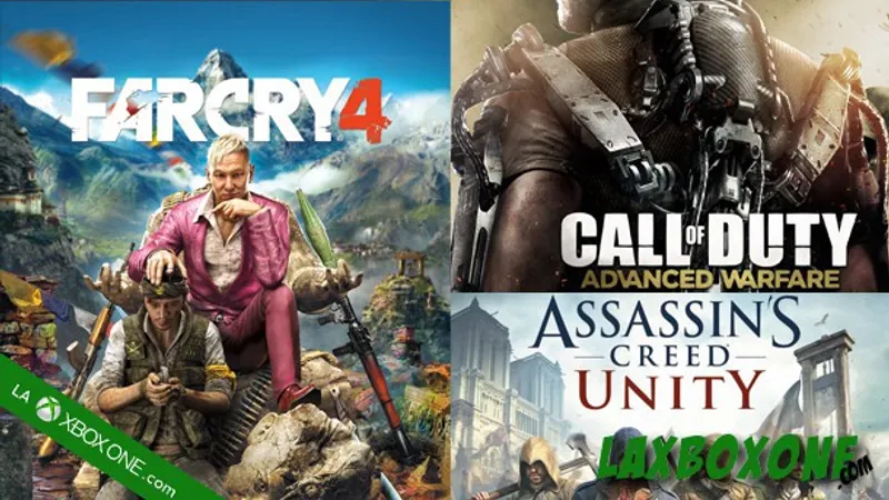 Les grosses sorties xbox one en cette fin d'annee 2014
