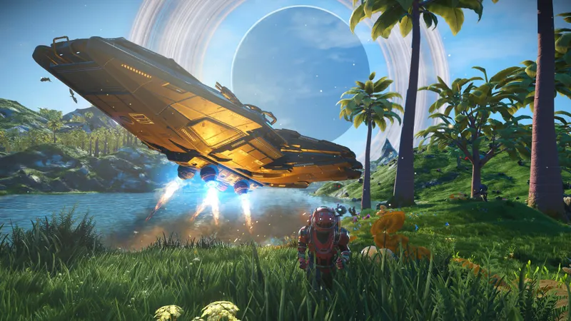 Capture officielle de No Man's Sky montrant le contexte de gameplay pour l'étape 3 du guide joueur