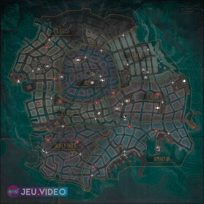 The Sinking City - carte voyage rapide