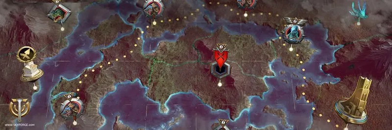 Skyforge Ascension - Carte des Régions