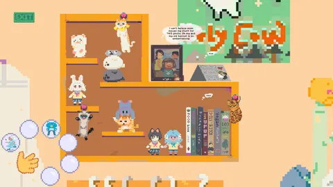test nudge : appartement pixel art et objets à collectionner