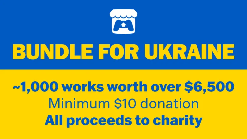 Bundle for Ukraine, plus de 500 jeux pour récolter des fonds
