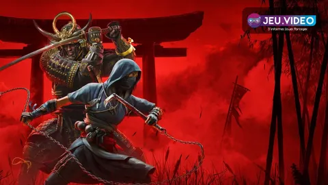 Naoe et Yasuke sur le visuel officiel d’Assassin’s Creed Shadows pour préparer les réglages et choisir son approche