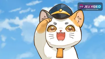 Neko Station, illustration officielle du train de chats en pixel art