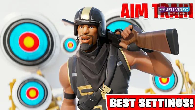 Fortnite JARVY AIM TRAIN 2.0 island with aim practice and pre-fire areas