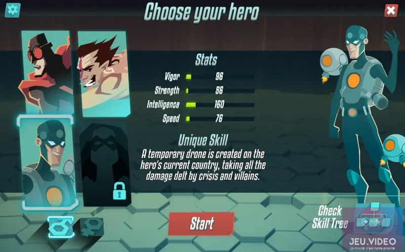 Test Hero Among Us - Choix du personnage