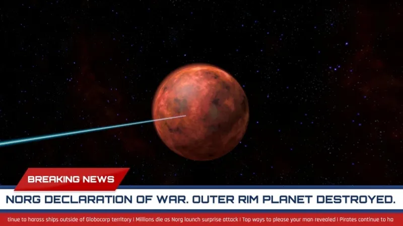 Les Norg attaquent une planète dans This means warp