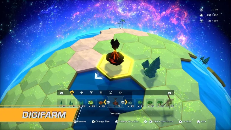 DigiFarm de Digimon Story Time Stranger avec objets de ferme pour entraîner les Digimon