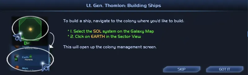 construire un vaisseau horizon