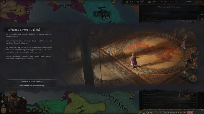 Capture officielle de Crusader Kings III montrant le contexte de gameplay pour l'étape 1 du guide joueur