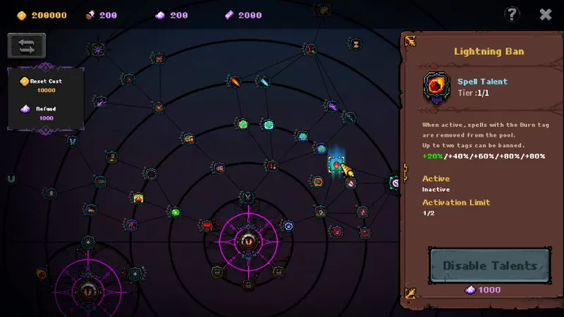 Capture officielle Steam de Soulforge Lost Path avec une zone de combat en pixel art